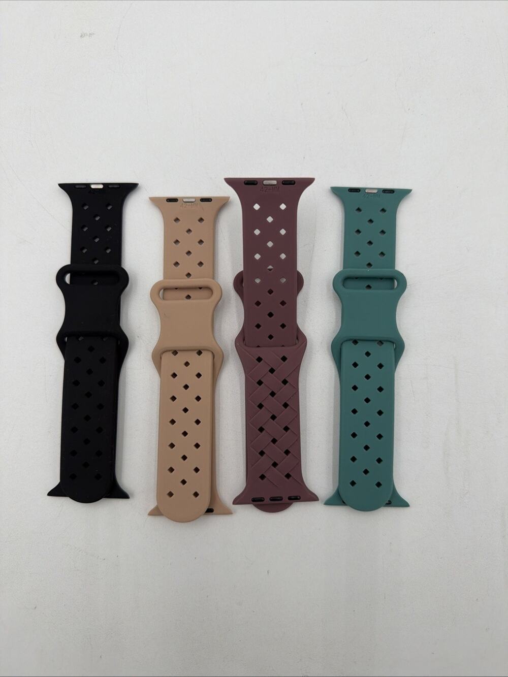 4 Pack Sport Bands Compatible with Apple Watch Band 42Mm